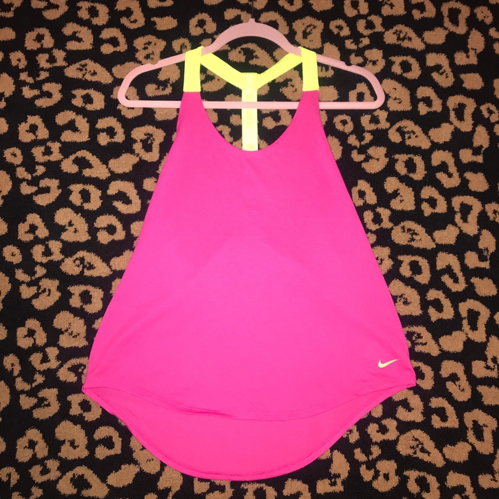Nike Neon Pink T-Back Tank
